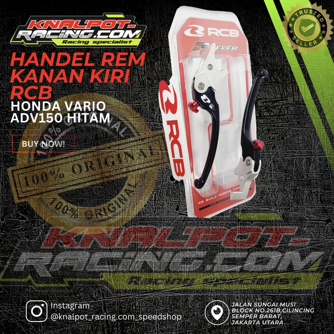 HANDEL REM KANAN KIRI RCB HONDA VARIO ADV150 HITAM
